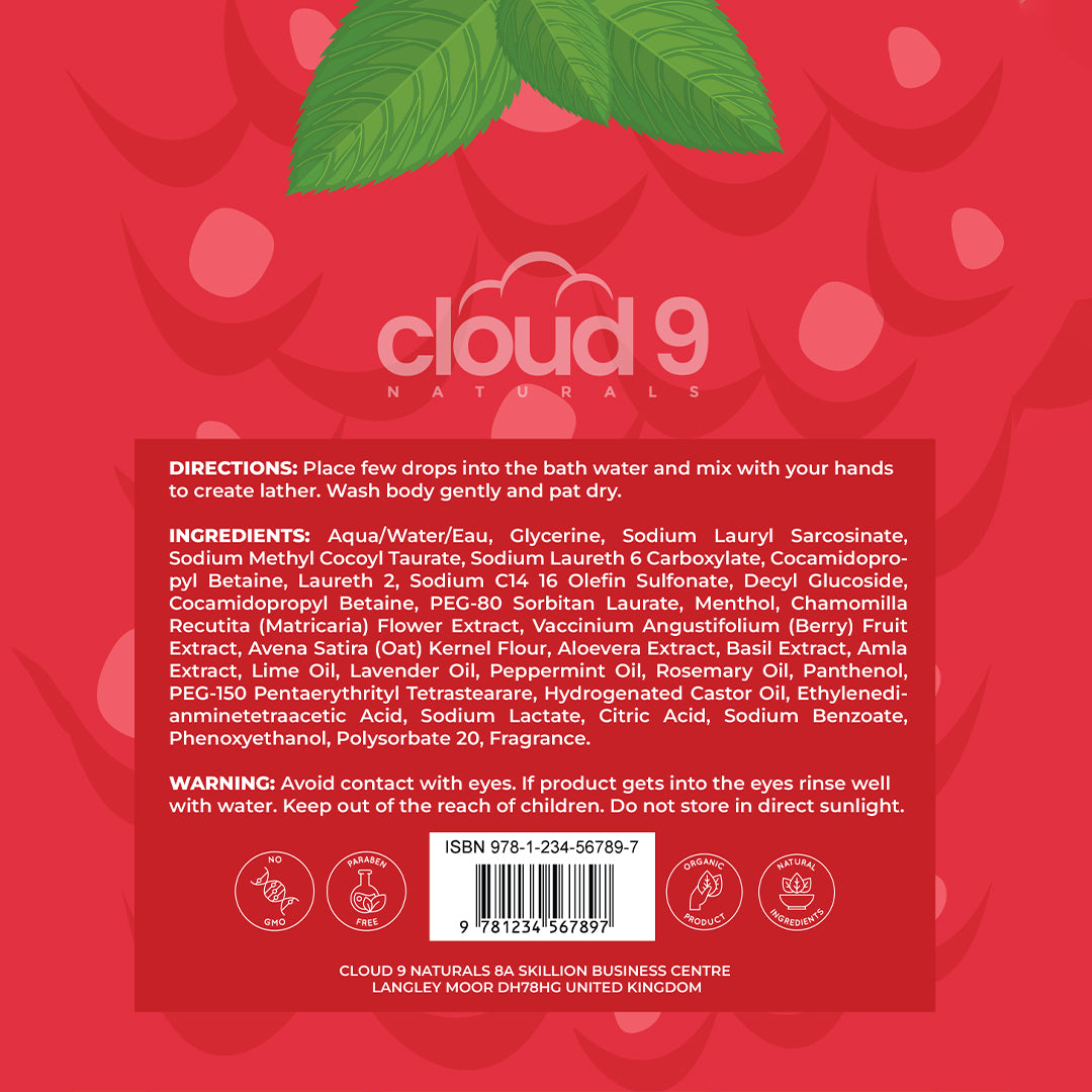 Kids Super Berry and Oat Milk Bubble Bath & Body Wash