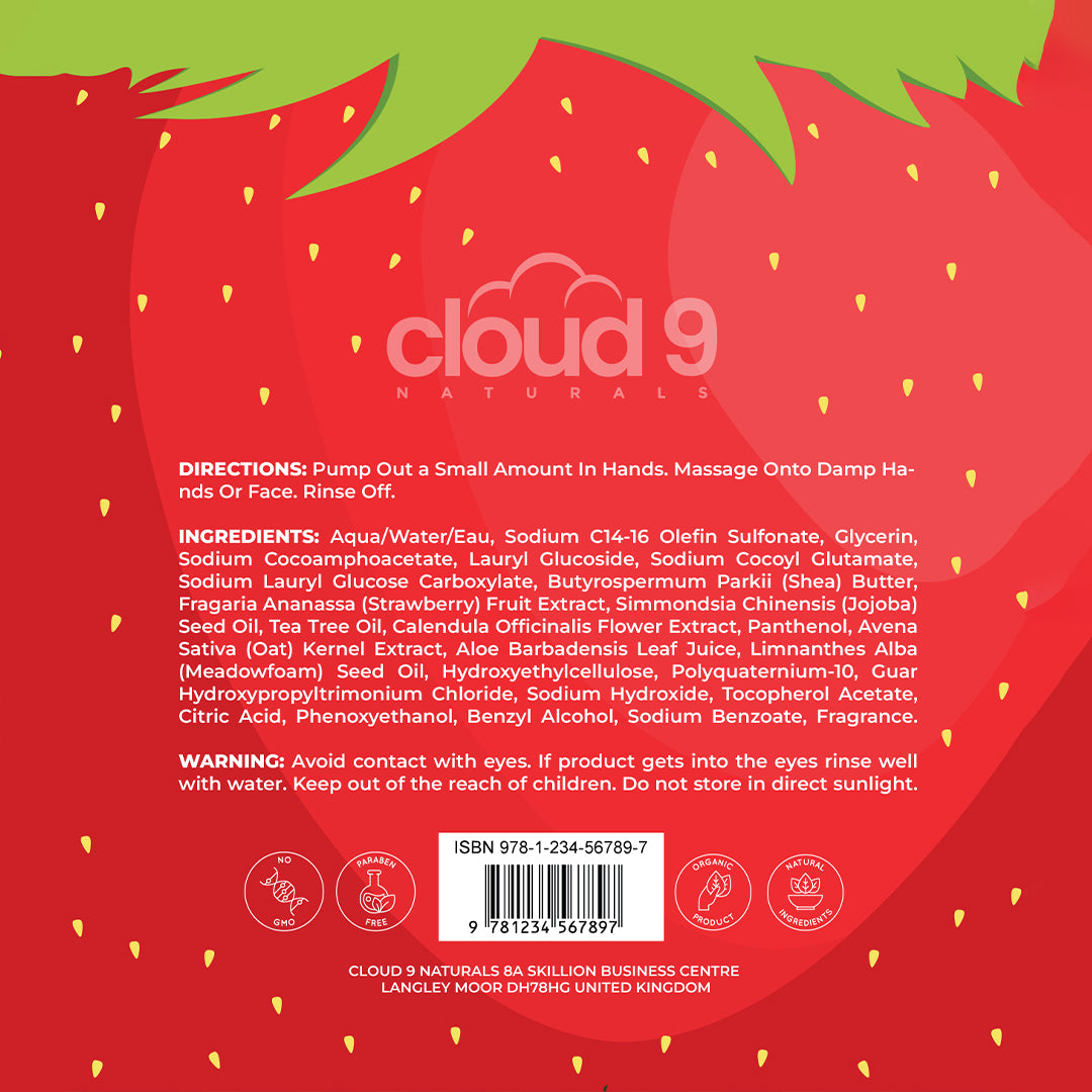 Kids Strawberry Hand & Face Wash