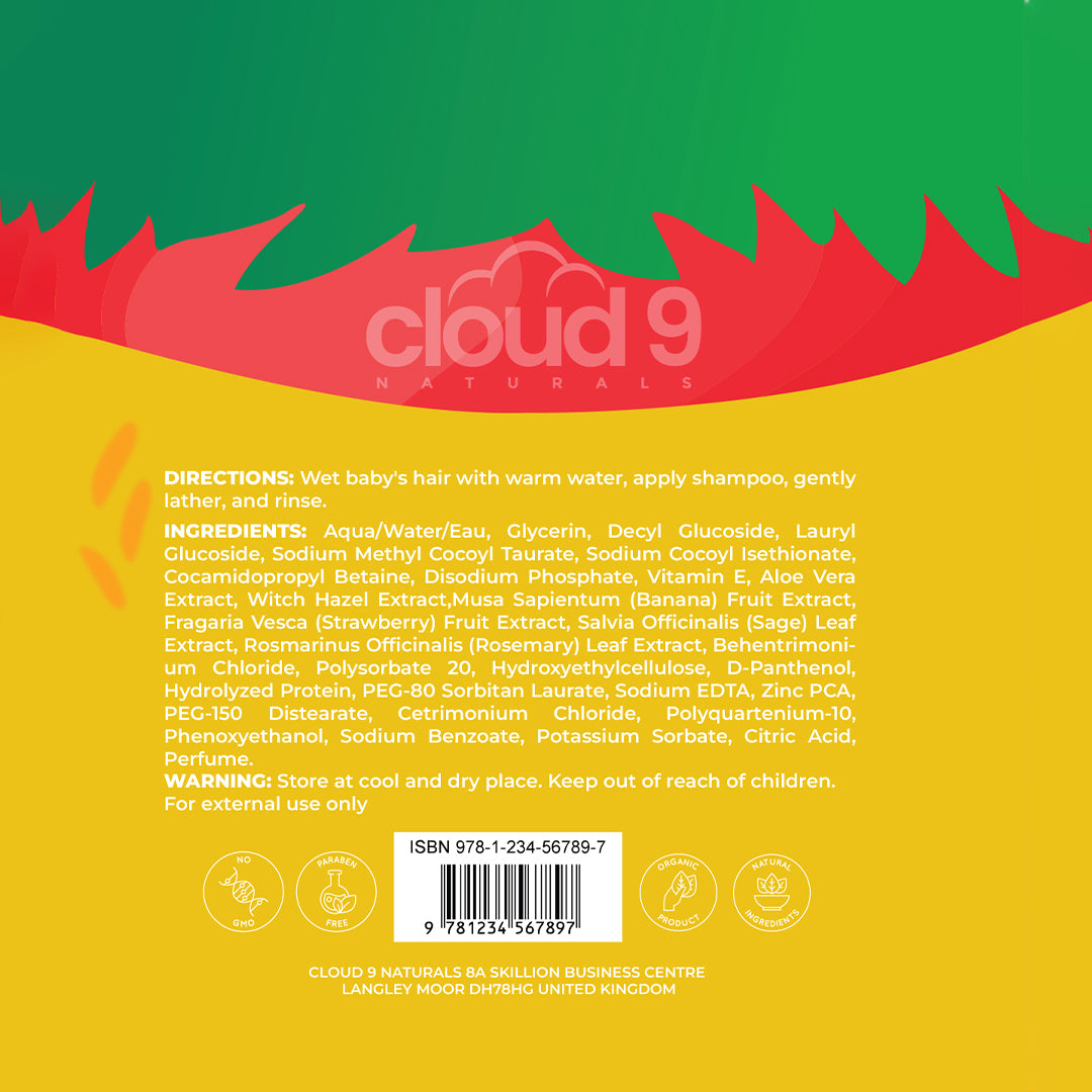 Kids Banana and Strawberry Shampoo & Conditioner