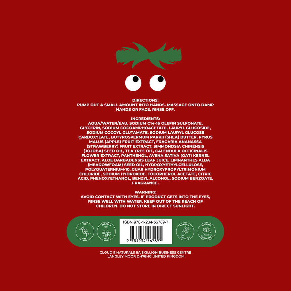 Kids Strawberry Hand & Face Wash