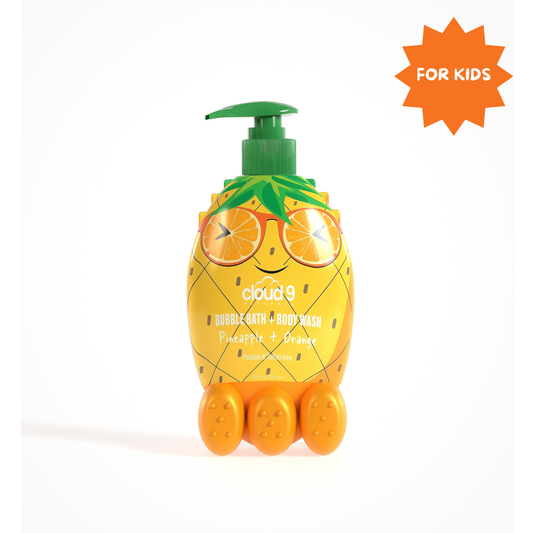 Kids Pineapple and Orange Bubble Bath & Body Wash