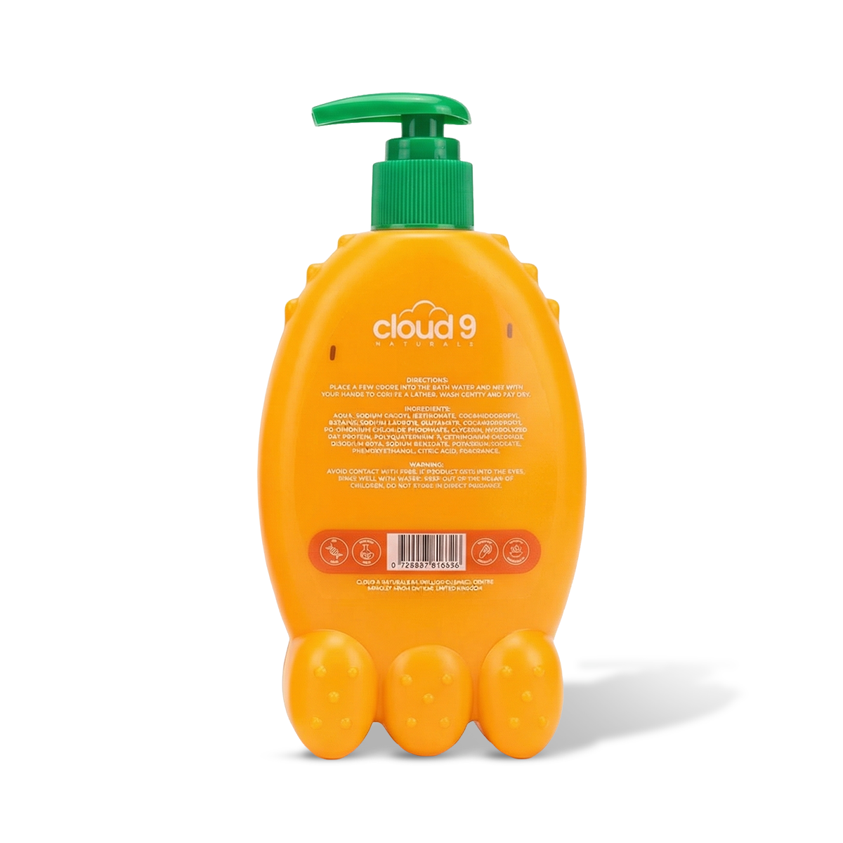 Kids Pineapple and Orange Bubble Bath & Body Wash